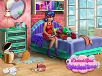Dotted Girl Highschool Room Decoration Game