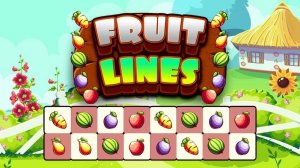 Fruit Lines Match 5 Puzzle