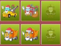 Christmas Trucks Memory Game