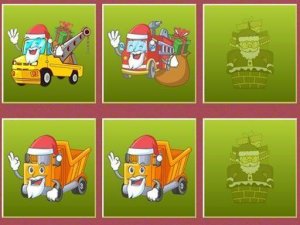Christmas Trucks Memory Game - Puzzle Game