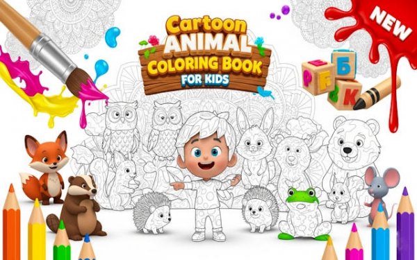 Colorful Animal Art Studio for Kids