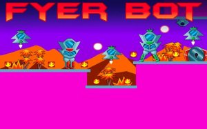 Fyer Bot: Sci-Fi Platformer Arcade Game