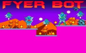 Fire Cube Sci-Fi Platformer