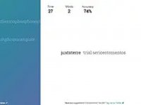 Long Words Per Minute Typing Game