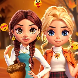 Lovie Chic's Fall Dress Up Game - Dress Up Game